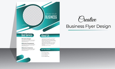 Business flyer template design,