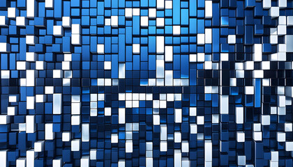 Fototapeta premium abstract geometric square wall tiles, Moroccan mosaic, background banner texture, seamless pattern,