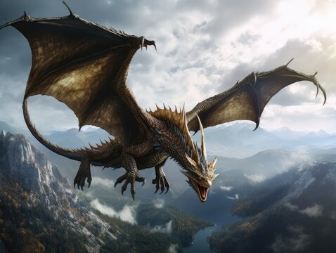 dragon in the sky