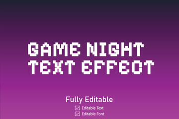 Pixel game text effect