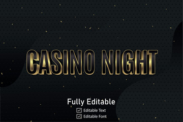 Casino game text effect 