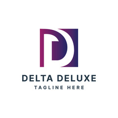 Letter D Logo mark Monogram Creative and modern design concept