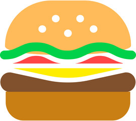 burger logo vector, burger icon vector, burger sticker vector, burger emoji vector