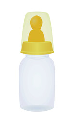 Isolated baby bottle. vector illustration