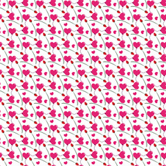 Valentines seamless pattern design vector