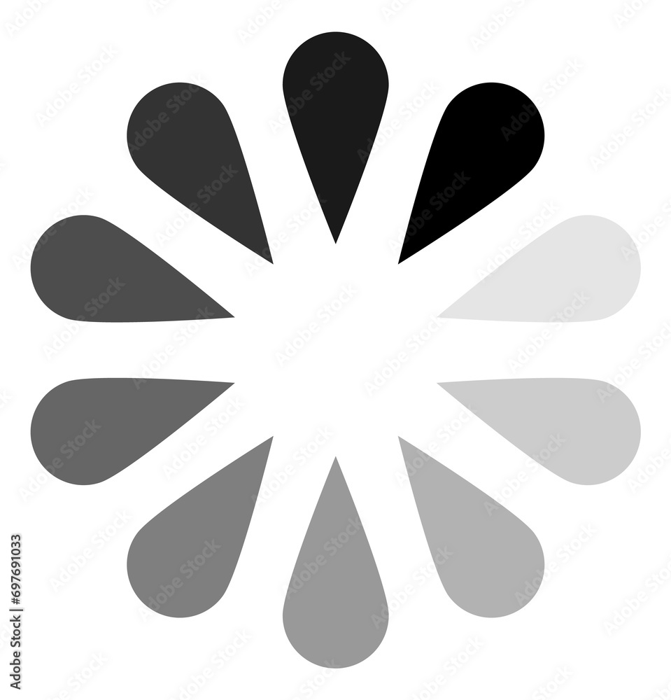 Aufkleber waiting cursor. ui element. creative loader icon