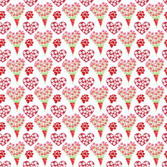 Free vector abstract pattern design with hearts .