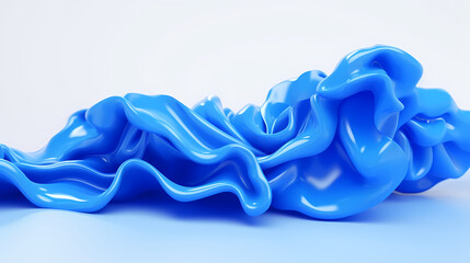 abstract blue wave liquid