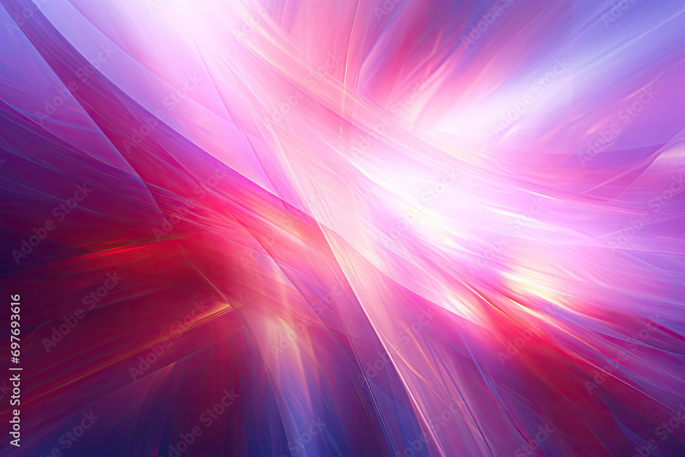 Poster abstract background with the colored dots and blurred rays of light
