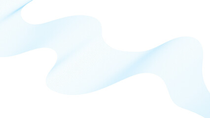 Obraz premium Abstract blue line wave background. Technology abstract lines on white background. Undulate Grey Wave Swirl, frequency sound wave, twisted curve lines with blend effect. 