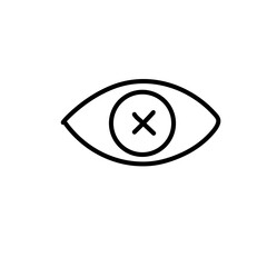 Hands drawn Eyes icon