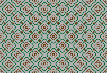 Geometric ornament with frame, border. Line art, lace, embroidery background. Bandanna, shawl, scarf, tablecloth design for textile fabric print