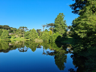 Lake Vila A, in the district of Faxinal do Céu, municipality of Pinhão - Paraná, in the southern region of Brazil.