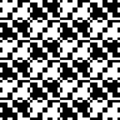 Squares, checks, figures ornament. Seamless pattern. Geometric background. Tribal motif. Folk wallpaper. Geometrical ornate. Ethnic backdrop. Textile print, abstract illustration. Ethnical vector - obrazy, fototapety, plakaty