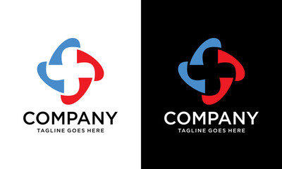 Creative Medical cross logo template, health care icon, doctor clinic symbol, hospital logo vector