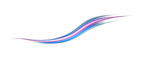 The speed line is white in color. The spiral wave looks like a road. Light curved blue speed line swirls and Glitter. Spinning dynamic neon circle. A magical  swirl with highlights. PNG.