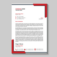 Modern and business letterhead design