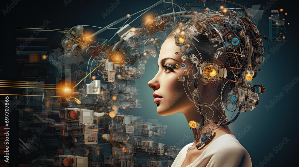 Poster images might depict the interface between machines and humans, showcasing interconnectedness and fee