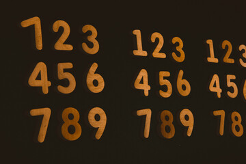 Background or texture of numbers. Finance data concept. Mathematic. Banking or currency. Business and economic growth.
