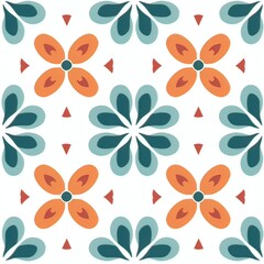 Wallflower pattern, simple seamless Pattern