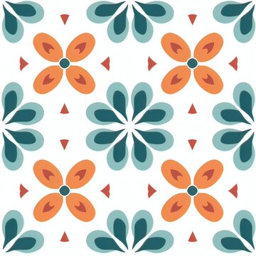Wallflower pattern, simple seamless Pattern