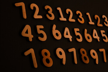 Background or texture of numbers. Finance data concept. Mathematic. Banking or currency. Business and economic growth.
