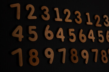 Background or texture of numbers. Finance data concept. Mathematic. Banking or currency. Business...