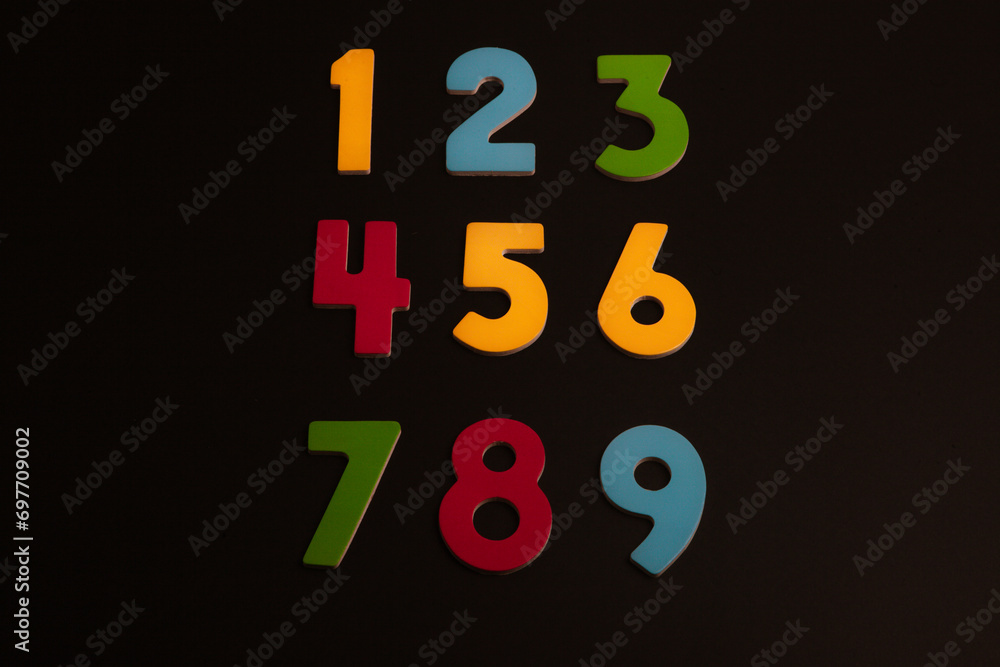 Poster background or texture of numbers. finance data concept. mathematic. banking or currency. business an