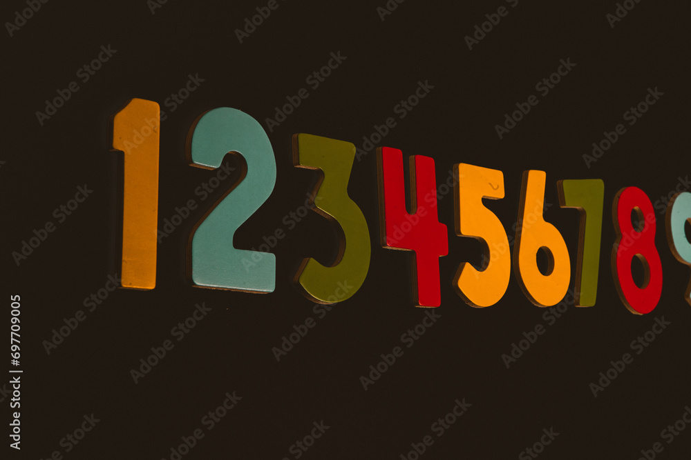 Poster background or texture of numbers. finance data concept. mathematic. banking or currency. business an