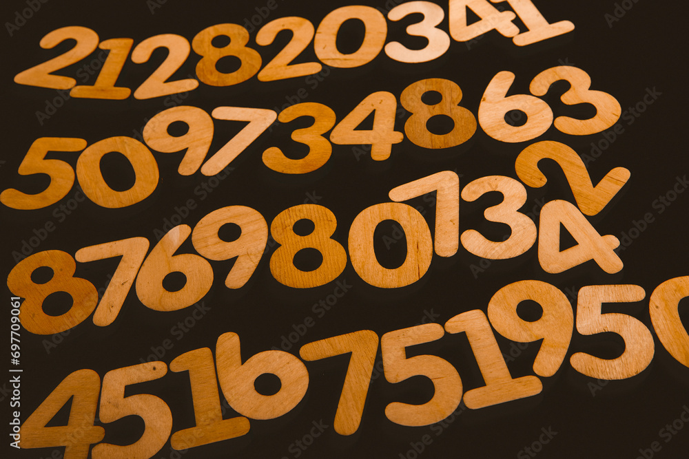 Poster background or texture of numbers. finance data concept. mathematic. banking or currency. business an