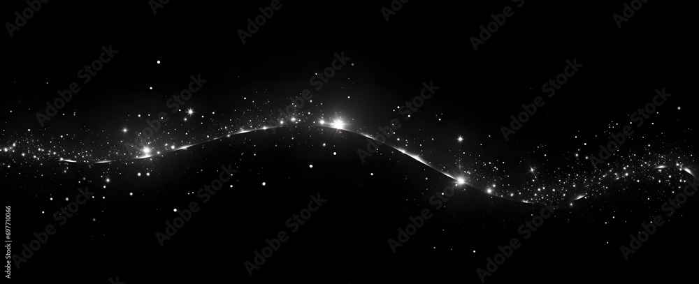 Aufkleber Luminous white lines of speed. Light glowing effect. Abstract motion lines. Sparkling light, sparkle dust png. Sparkling magical dust