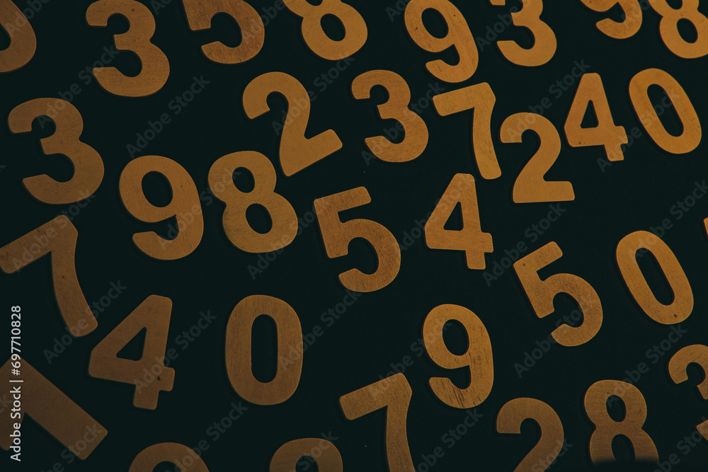 Poster background or texture of numbers. finance data concept. mathematic. banking or currency. business an