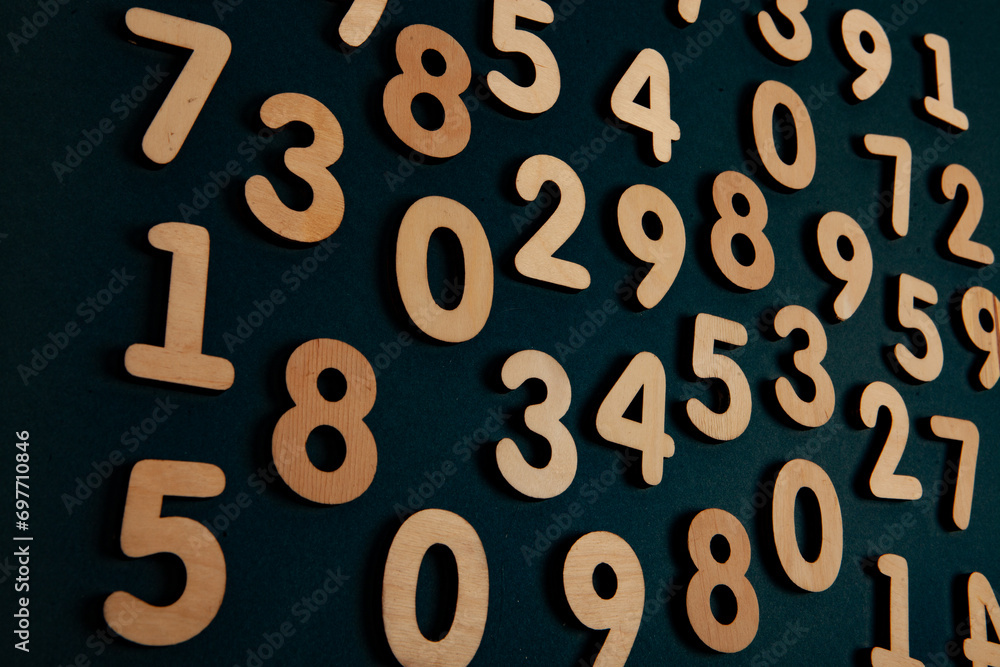 Poster background or texture of numbers. finance data concept. mathematic. banking or currency. business an