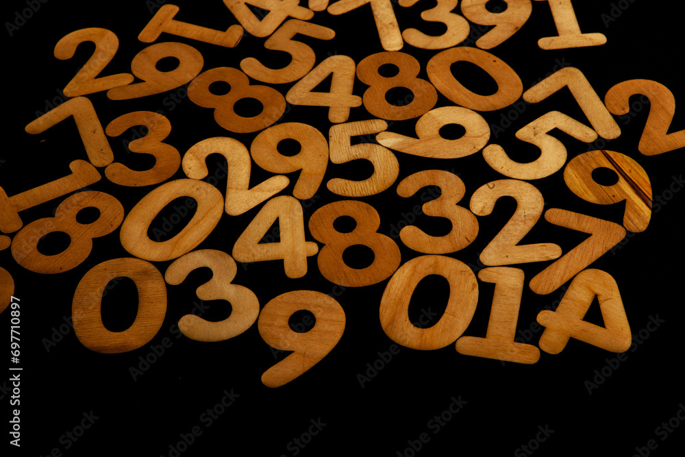 Poster background or texture of numbers. finance data concept. mathematic. banking or currency. business an