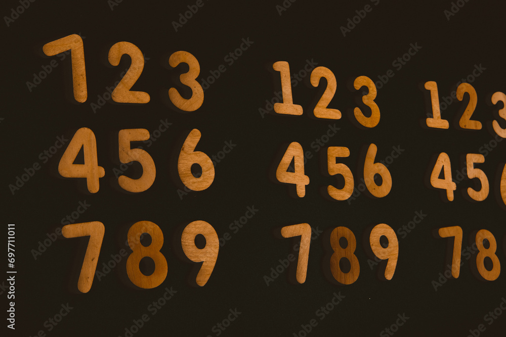 Poster background or texture of numbers. finance data concept. mathematic. banking or currency. business an