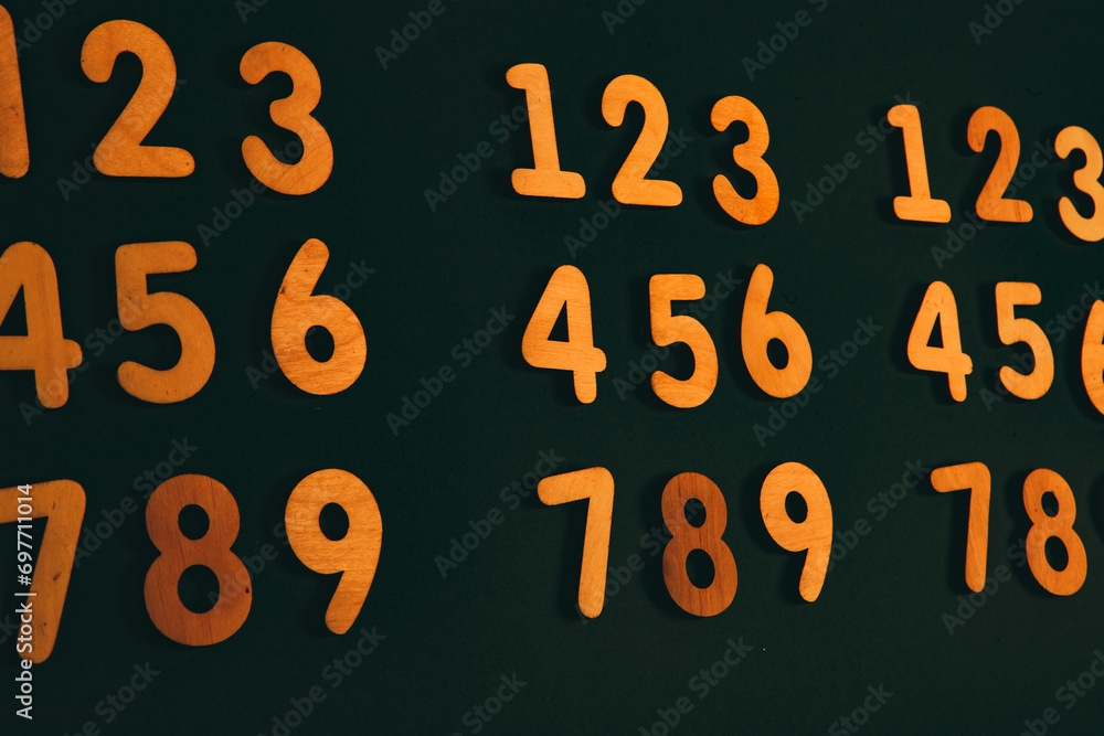Poster background or texture of numbers. finance data concept. mathematic. banking or currency. business an