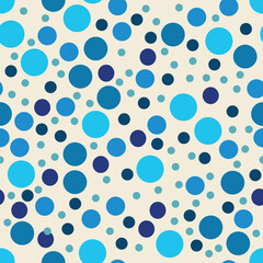 Seamless Polka Dot Kaleidoscope in Harmony of Hues