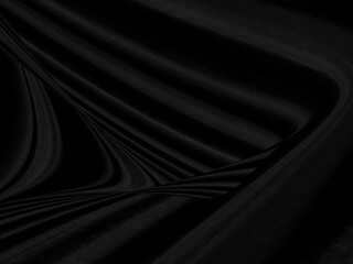 Obraz premium beauty black smooth shape abstract chacoal textile soft fabric curve fashion matrix decorate background