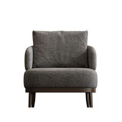 armchair isolate on a transparent background, interior furniture, 3D illustration, cg render