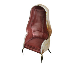 armchair isolate on a transparent background, interior furniture, 3D illustration, cg render