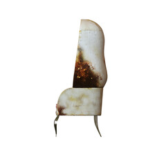 armchair isolate on a transparent background, interior furniture, 3D illustration, cg render