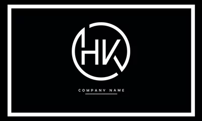 Foto op Plexiglas HK, KH, H, K Abstract Letters Logo Monogram © grafic.ustani