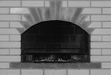 fireplace in the house