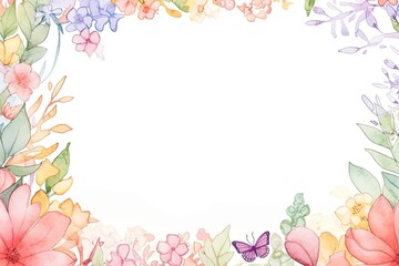 Obraz na płótnie Canvas Hand-Drawn Mother's Day Letter Paper in a Gentle Pastel Palette, Ideal for Your Messages of Appreciation.