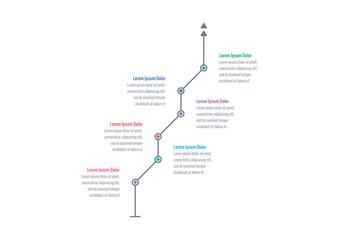 gray arrow up infographic template. magazine, internet, web, magazine, annual report information template. six options infographic template