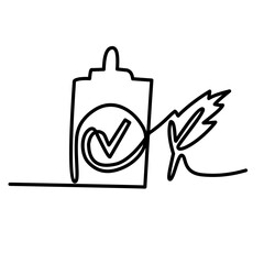 continuous line drawing document