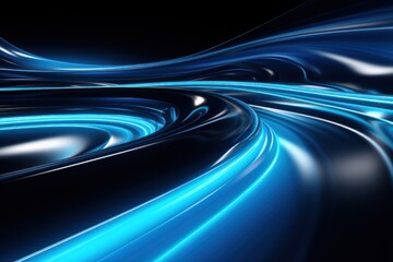 wave, line, colours, design, art, motion, wallpaper, colourful, light, bright. abstract art background image with smooth lines blue color motion likes liquid and wave line light via ai generate.
