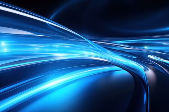 wave, line, colours, design, art, motion, wallpaper, colourful, light, bright. abstract art background image with smooth lines blue color motion likes liquid and wave line light via ai generate.