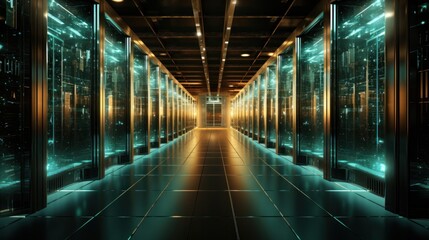 cyberspace, technology, cyber, digital, cloud, communication, design, graphic, network, security. image of digital transformation for the next generation is ready to face tomorrow via ai generated.