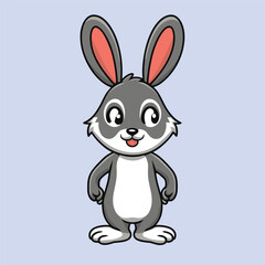 rabbit with a carrot, bunny cartoon illustration, vector illustration, rabbit cartoon, cartoon vector illustration